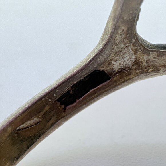 VTG Sterling Silver 925 Dolphin Design Openwork Statement Ring Size 6.5 - Picture 8 of 9